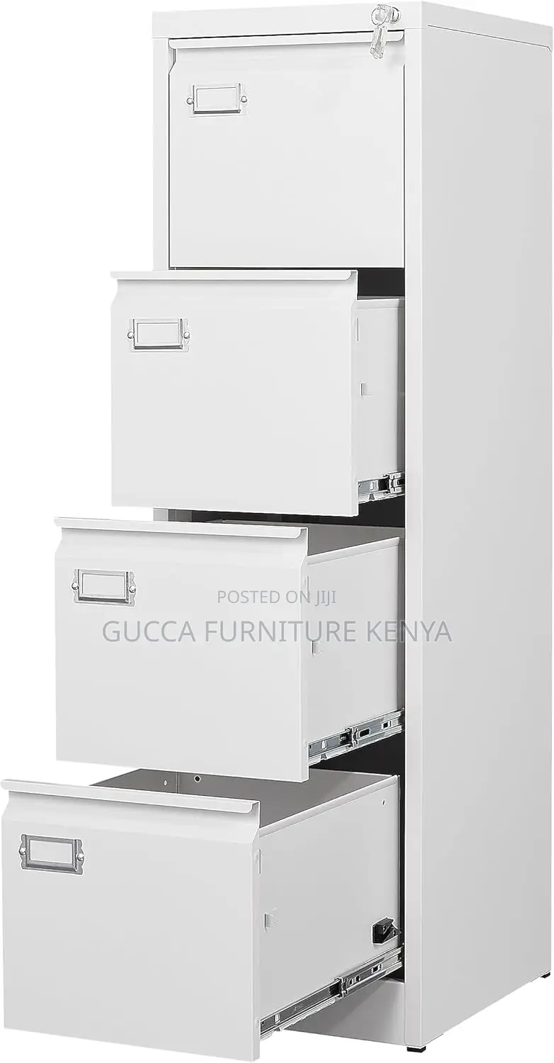 Cabinets: Metal Locking File Storage Cabinet With Drawers