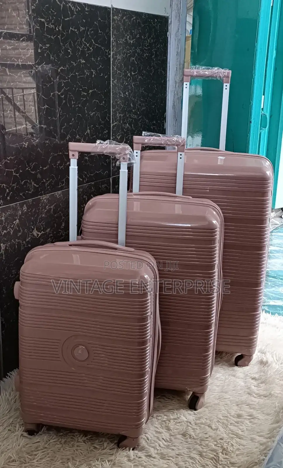 Rubber Suitcase 3pcs Set