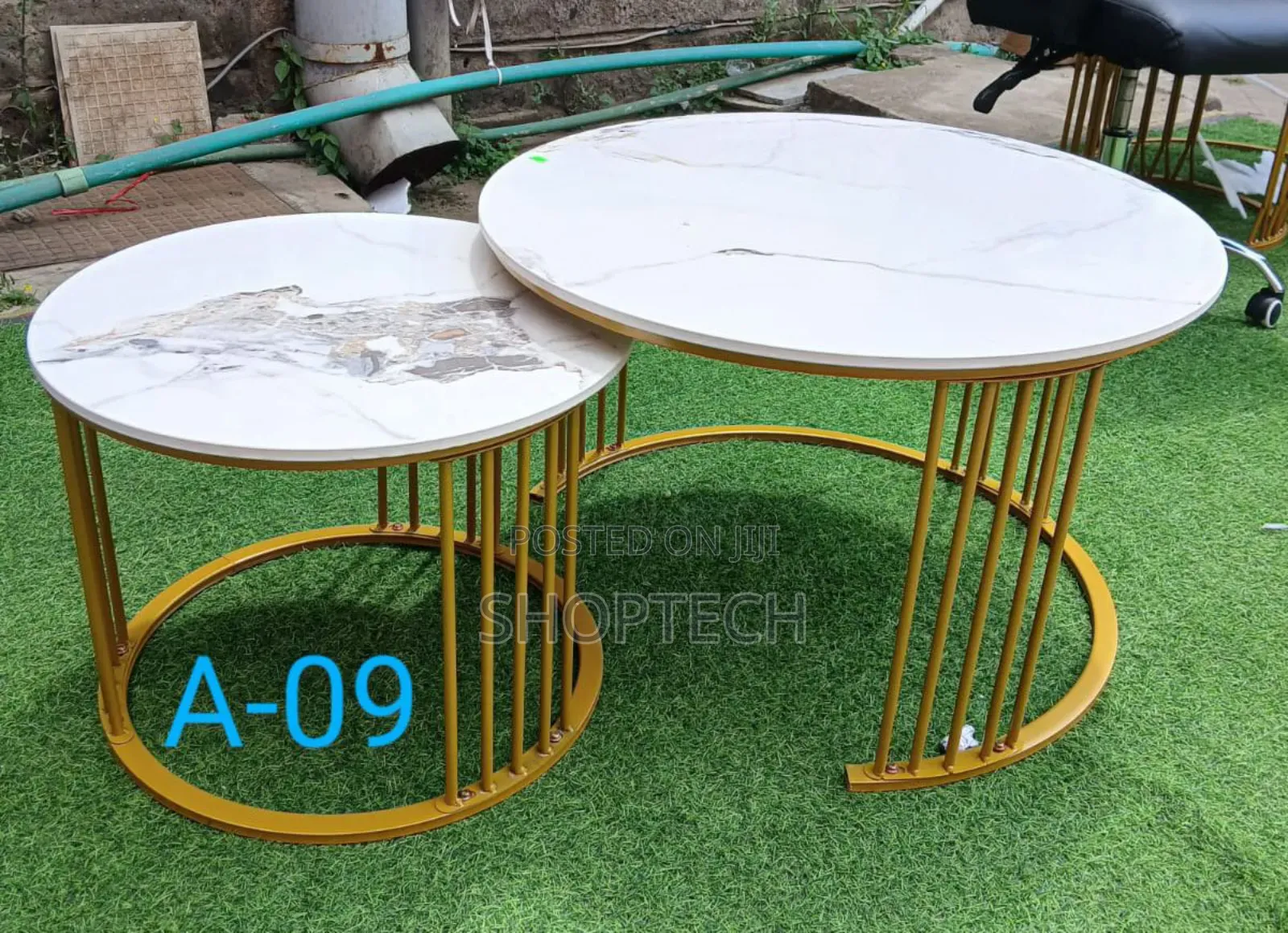 New Model Luxury Pure Ceramic Marble Topnesting Coffeetables