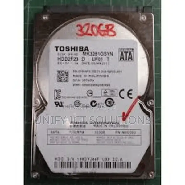 Toshiba 320GB Laptop Hard Drive