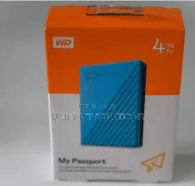 WD 4TB My Passport Portable External Hard Drive HDD