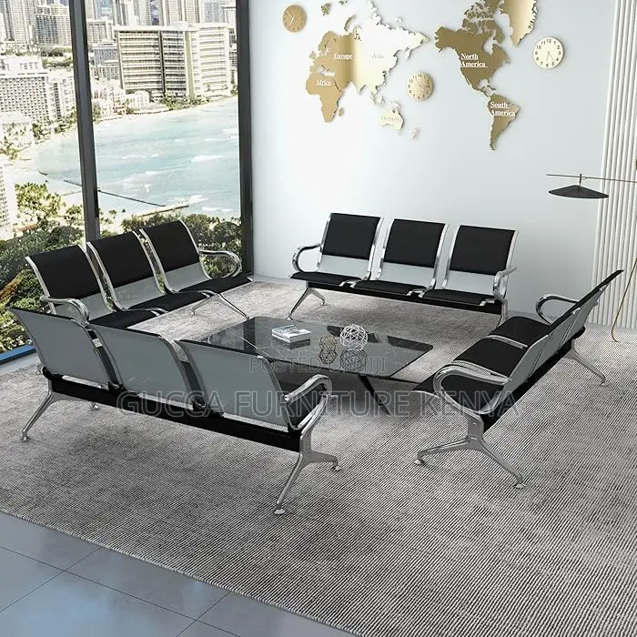 Benches:3-Seat Office Guest Reception Waiting Bench