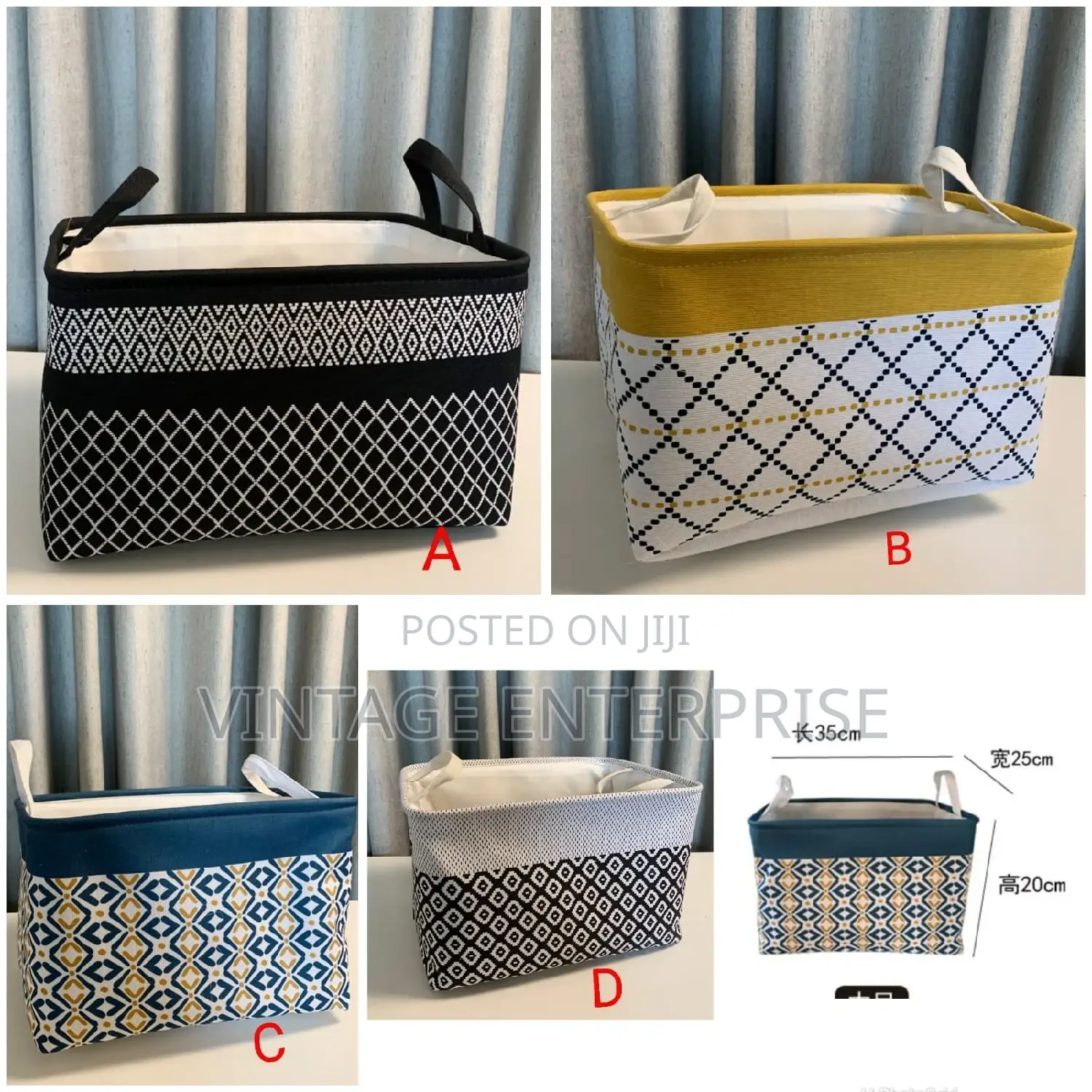 Large Closet Basket Storage Organizer