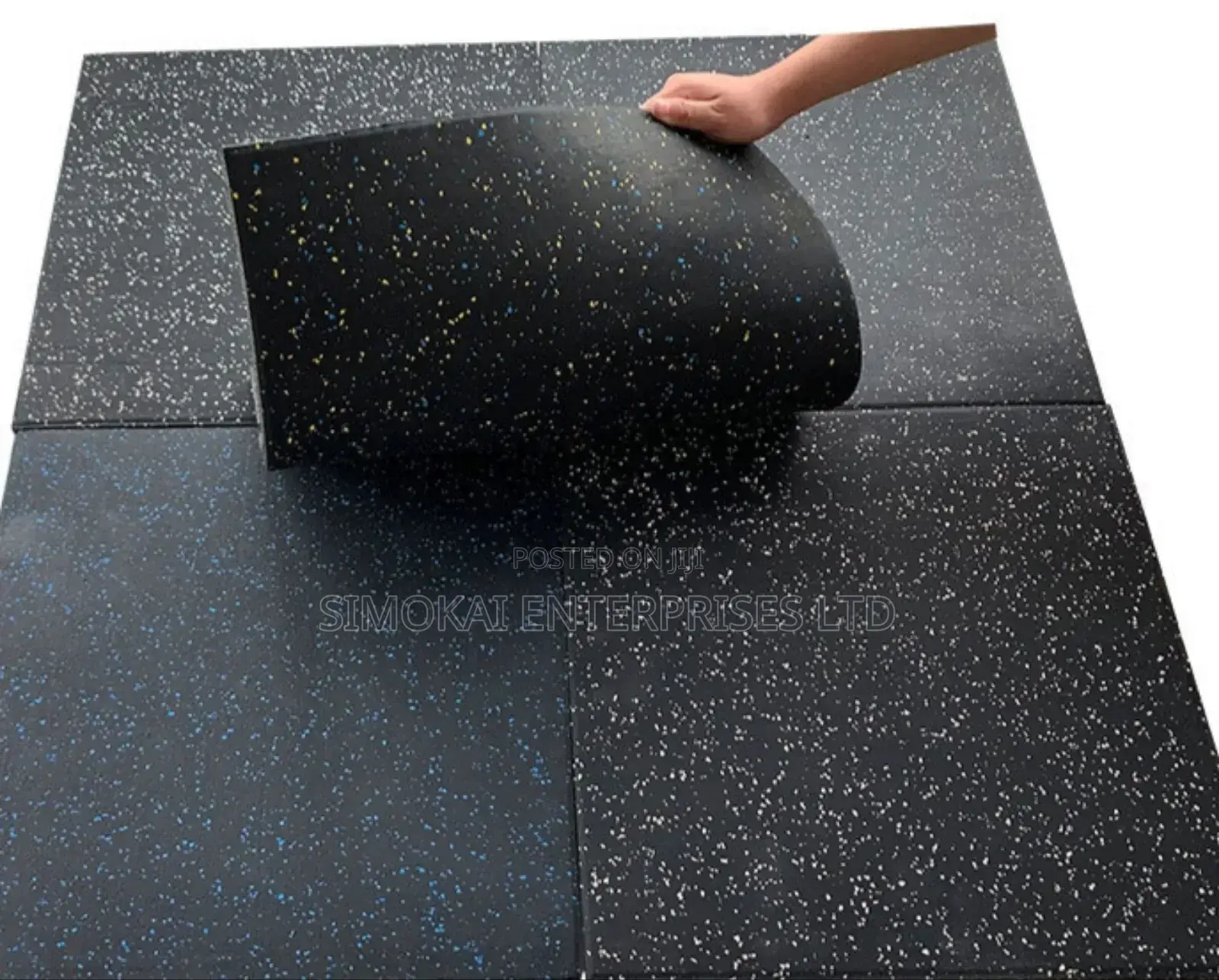 Premium 20mm Rubber Floor Gym Mats 1m*1m