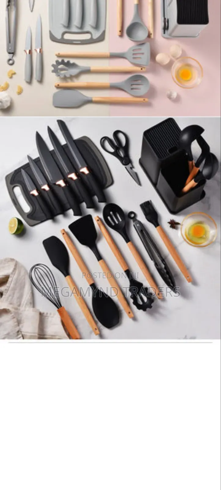 19pc Silicone Cooking Set/Heat Resistant Cooking Spoon