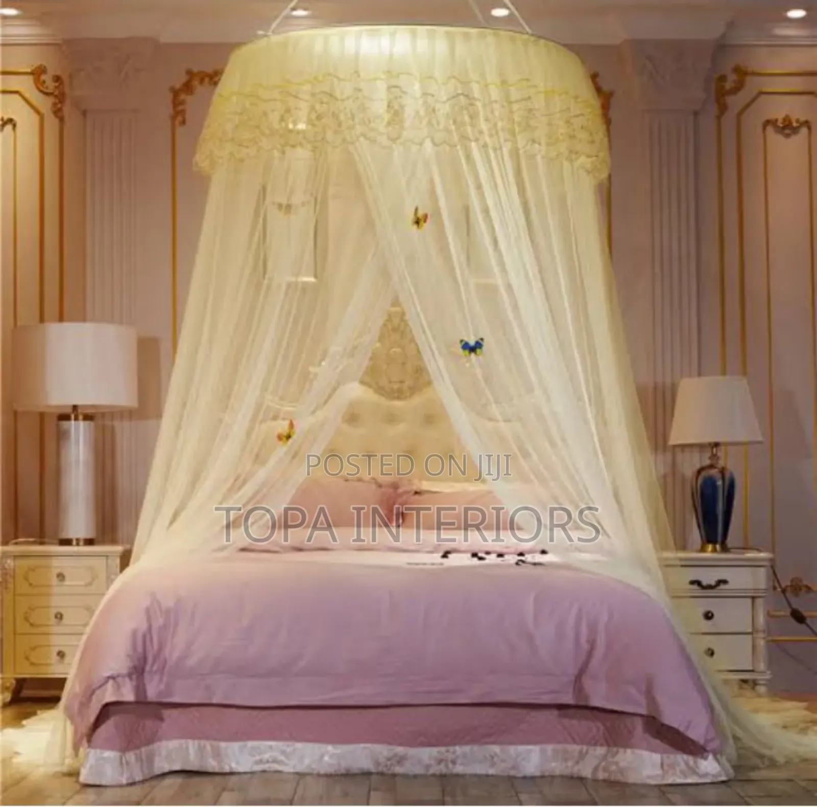 Queen Size Bed Round Mosquito Nets With Fine Mesh Bednets