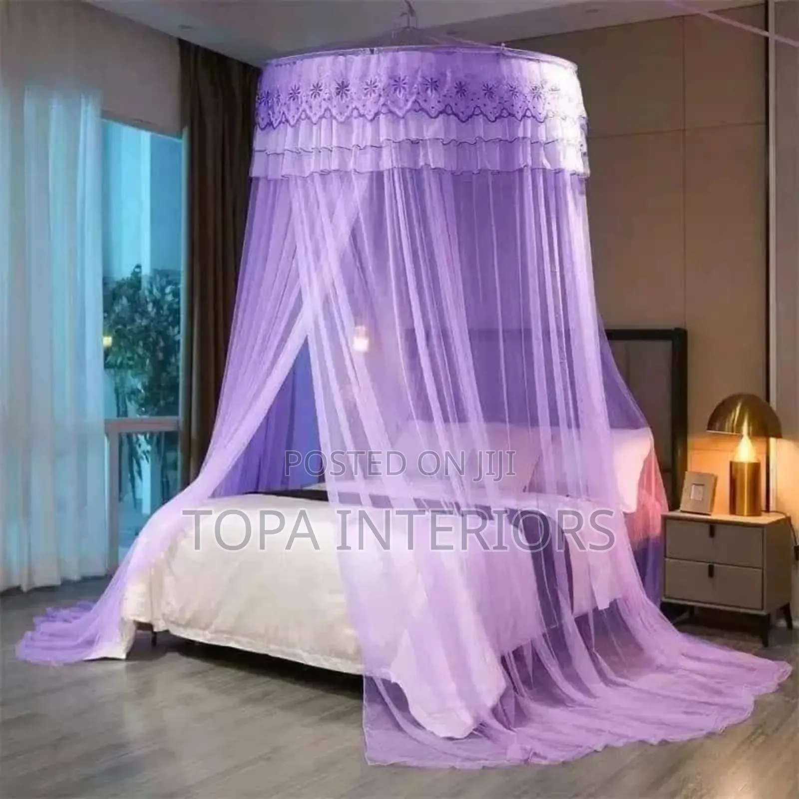 Free Size Round Mosquito Nets With Ceiling Hook Bednets
