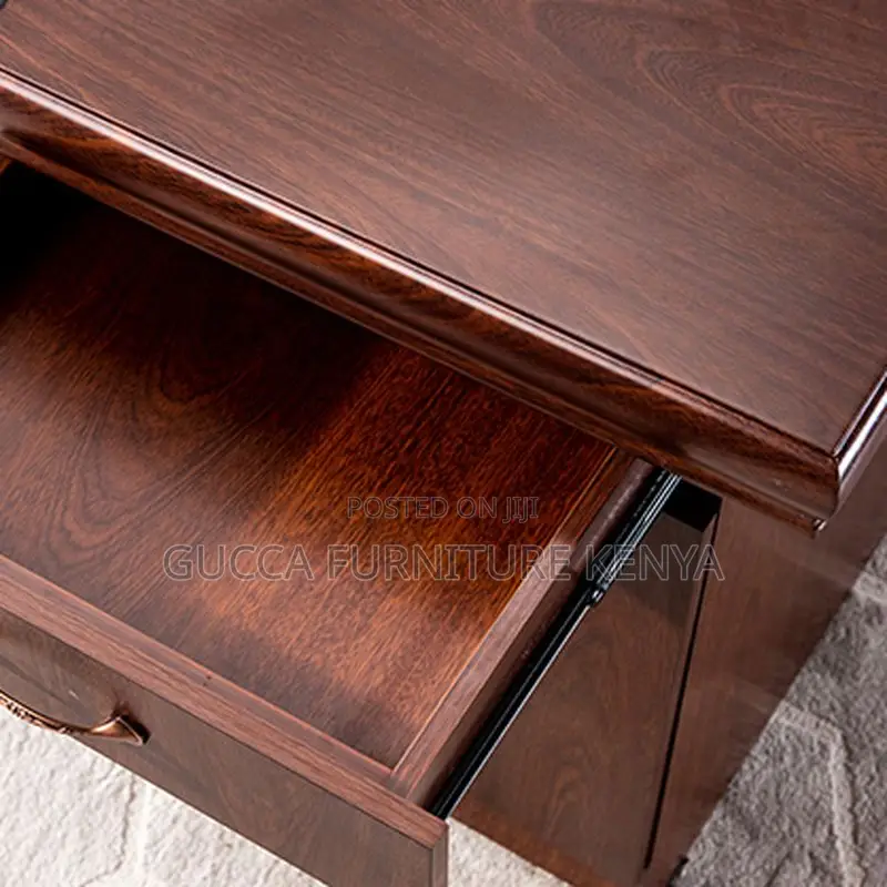 Office Tables:140cm Executive Mahogany Writing Staff Desk