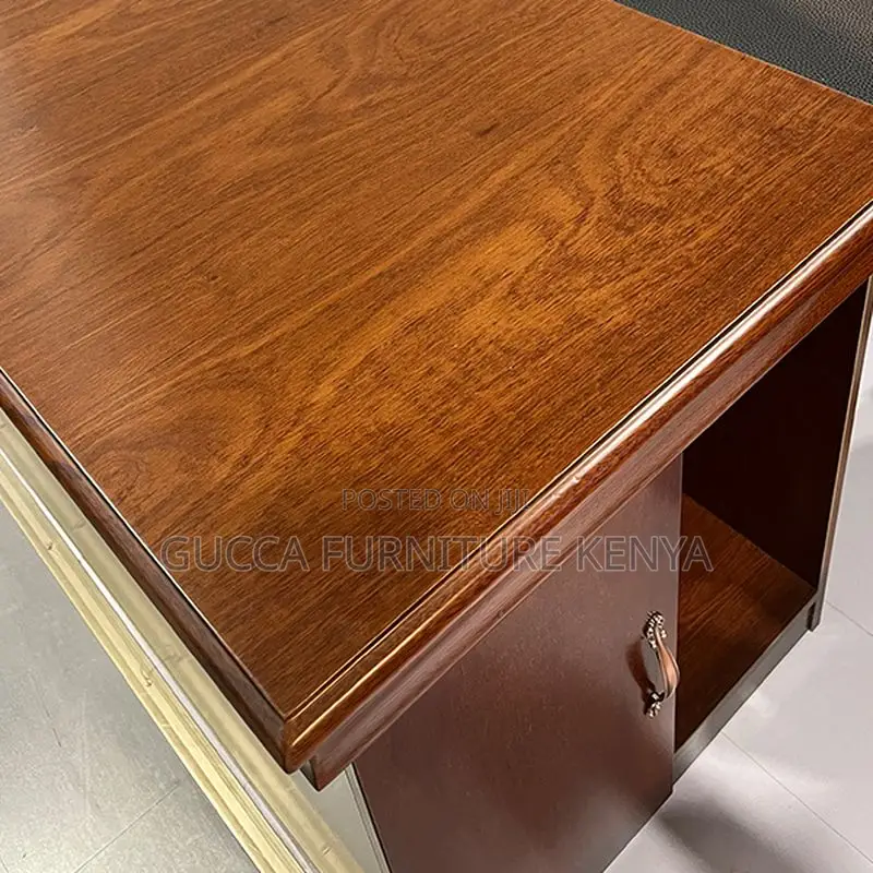 Office Tables:140cm Executive Mahogany Writing Staff Desk