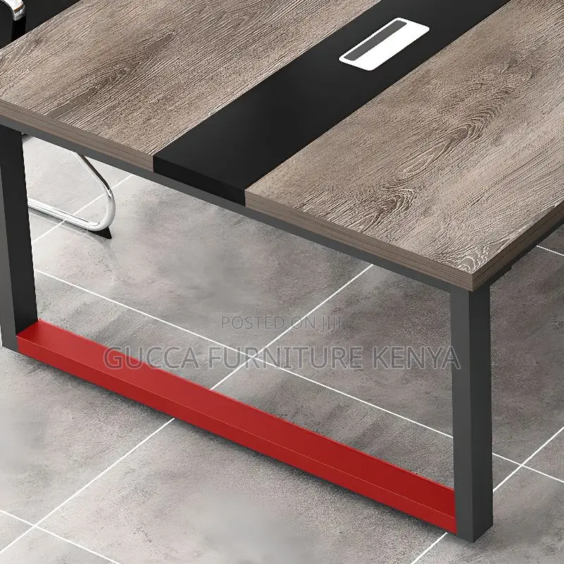 Office Tables:2.4 Meters Dove Grey Wooden Boardroom Table