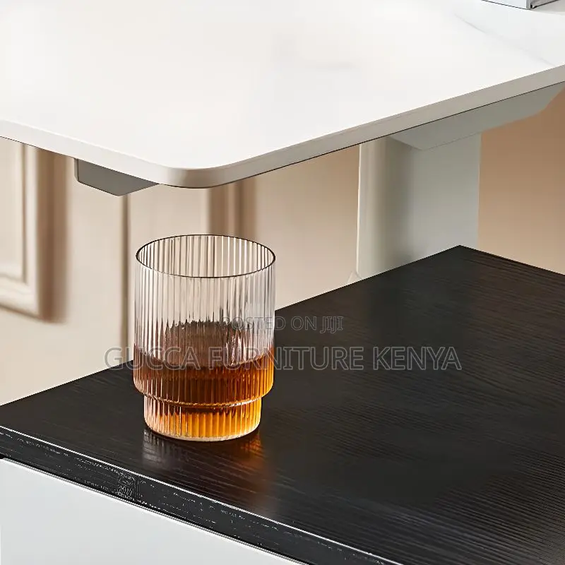 Office Tables:140cm Motorized Stone Sit Stand Office Desk