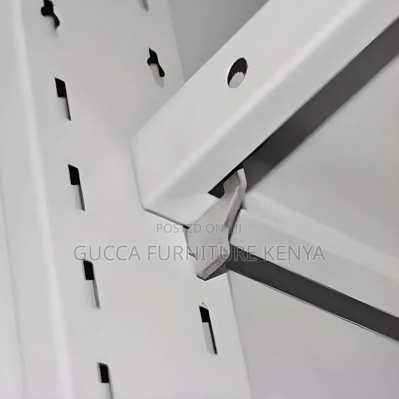 Cabinets:2-Door Sleek White Steel Vertical Filing Cabinet
