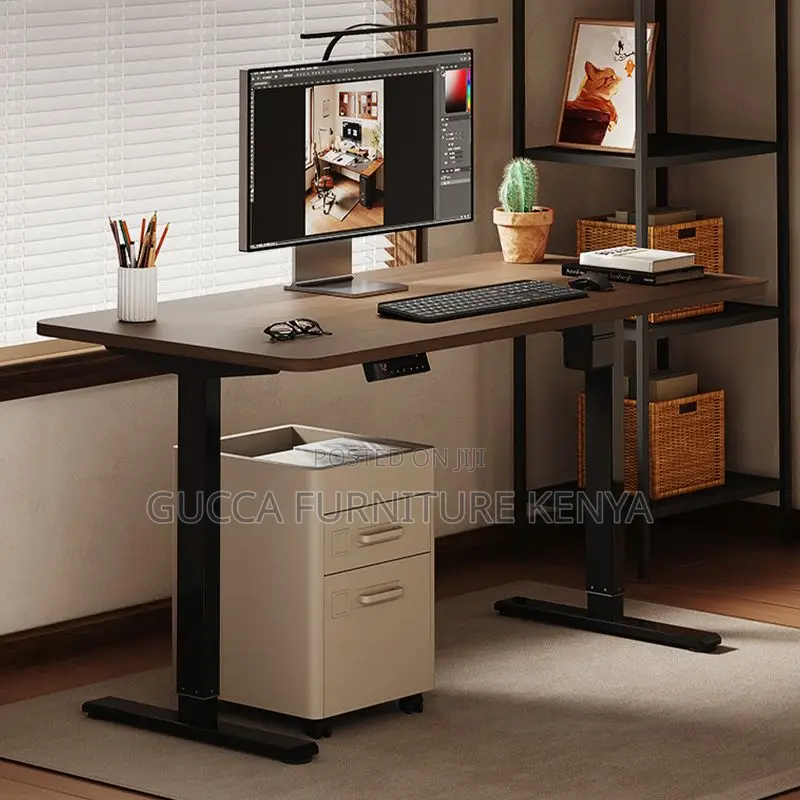 Office Tables:120cm Multi-Levelled Electric Standing Desk