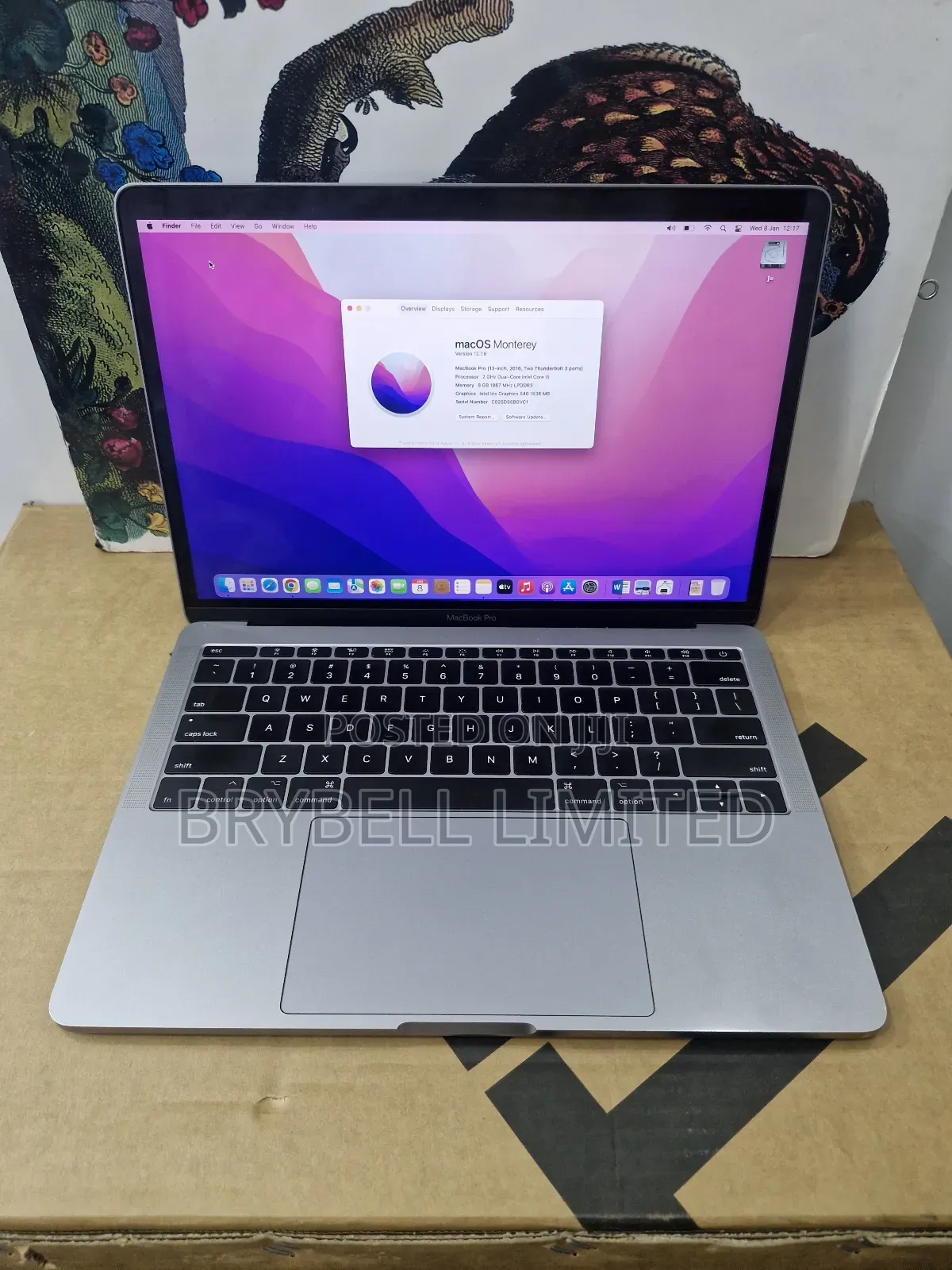 Laptop Apple MacBook Pro 2016 8GB Intel Core I5 SSD 256GB