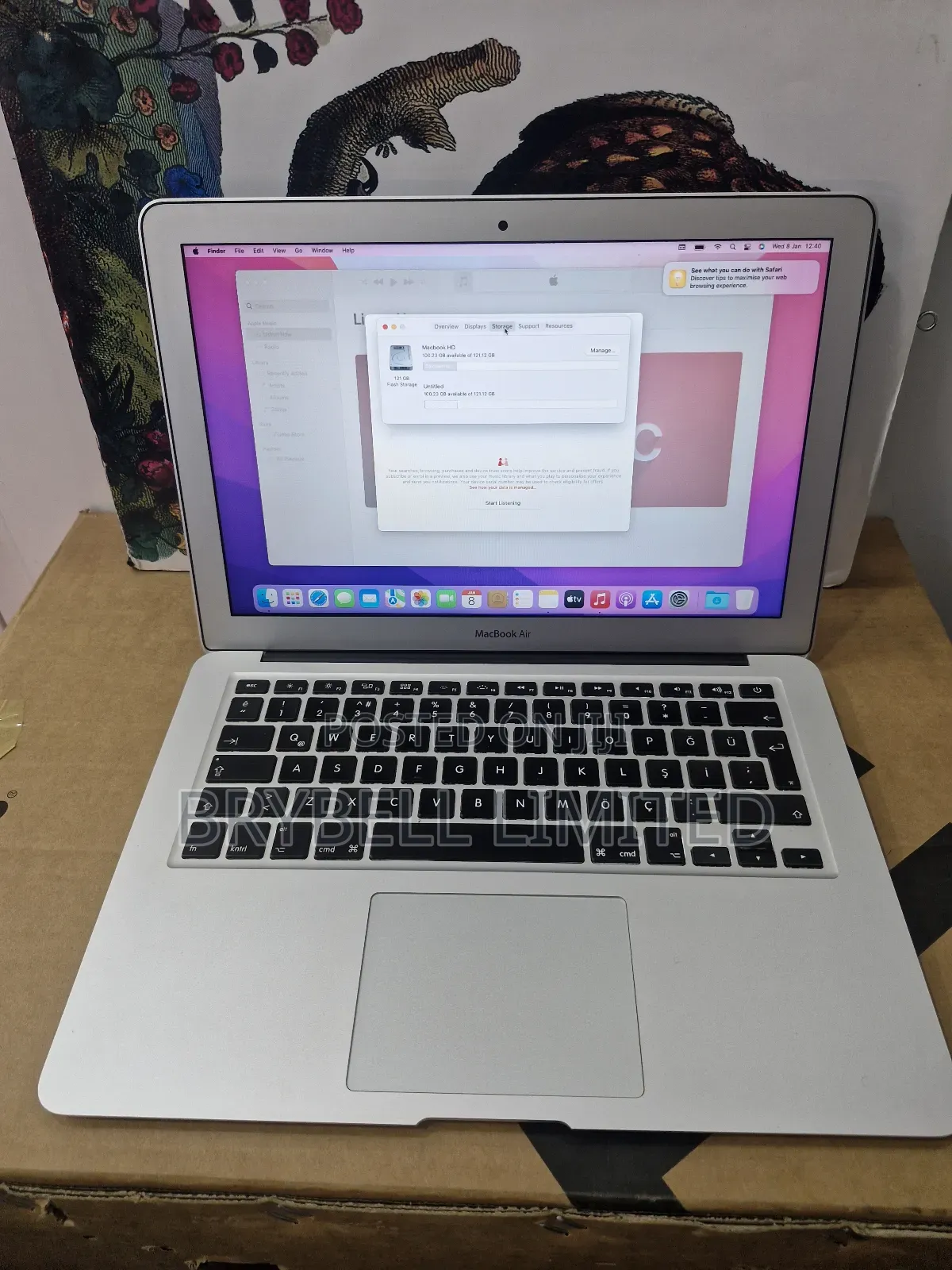 Laptop Apple MacBook Air 2017 8GB Intel Core I5 SSD 128GB
