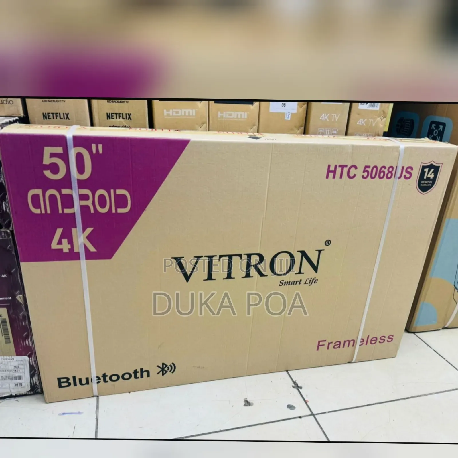 Vitron 50′′ Inch Frameless UHD Android TV