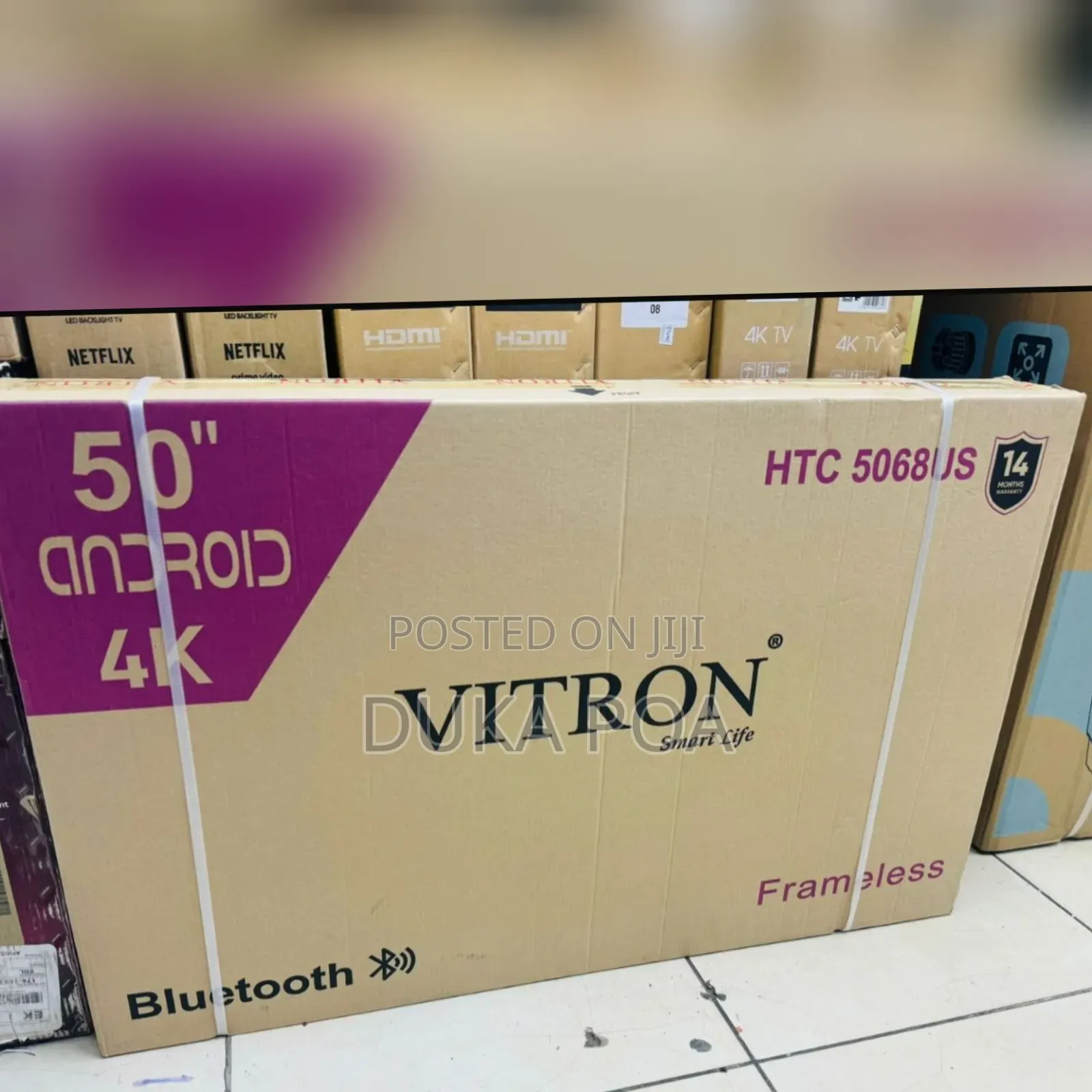 Vitron 50′′ Inch Frameless UHD Android TV