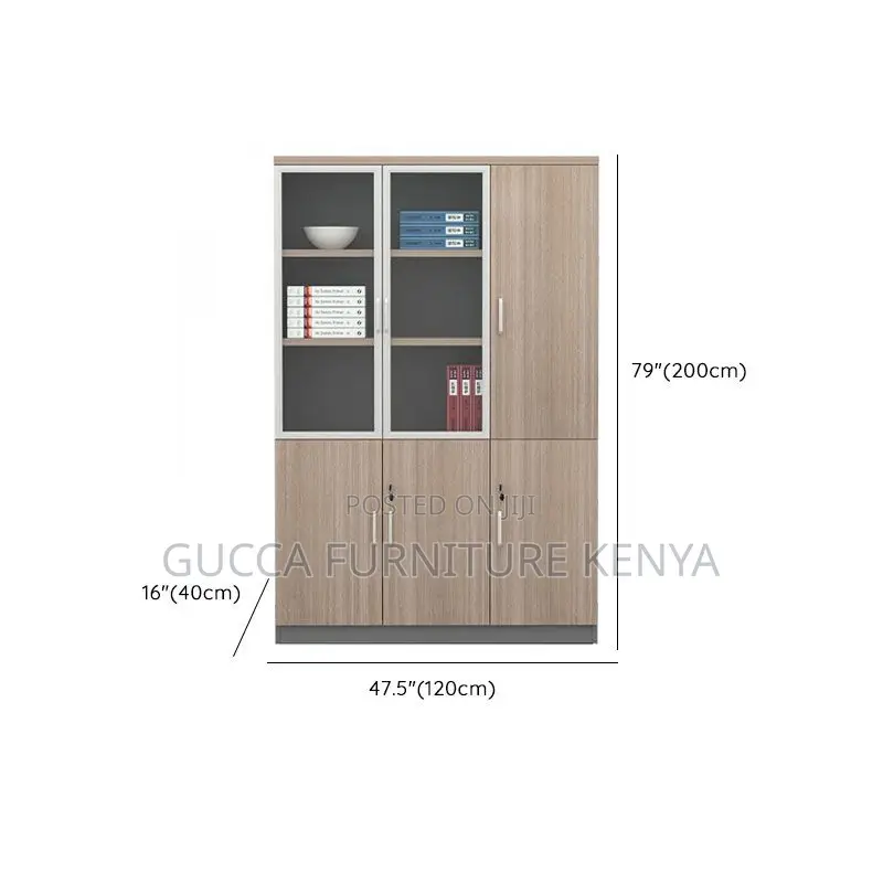 Cabinets:3-Door Simple Lateral Filing Office Cabinet