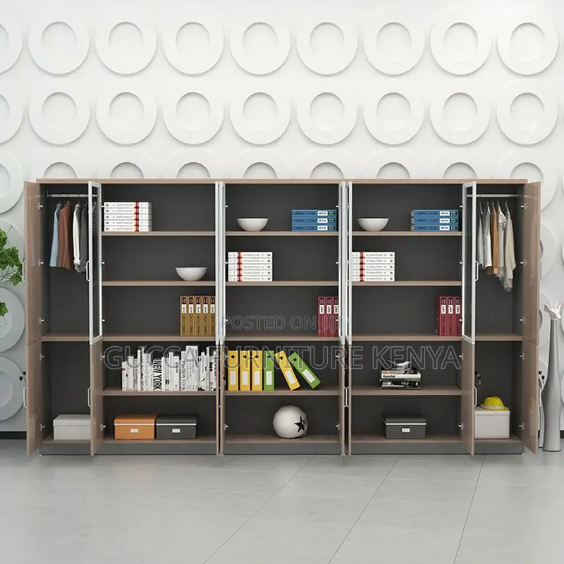 Cabinets:3-Door Simple Lateral Filing Office Cabinet