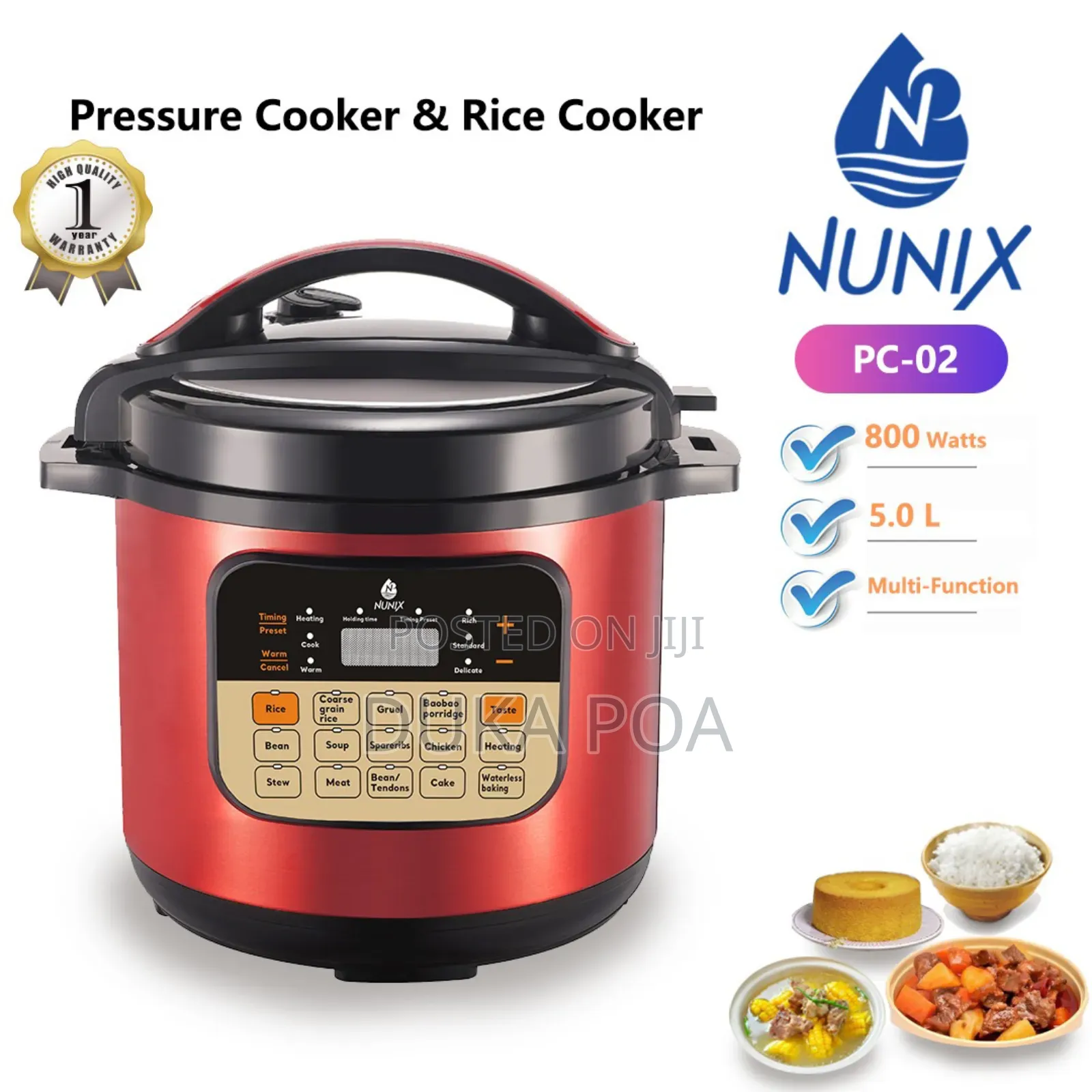 Nunix Electric Pressure Cooker Pc. 02 Available