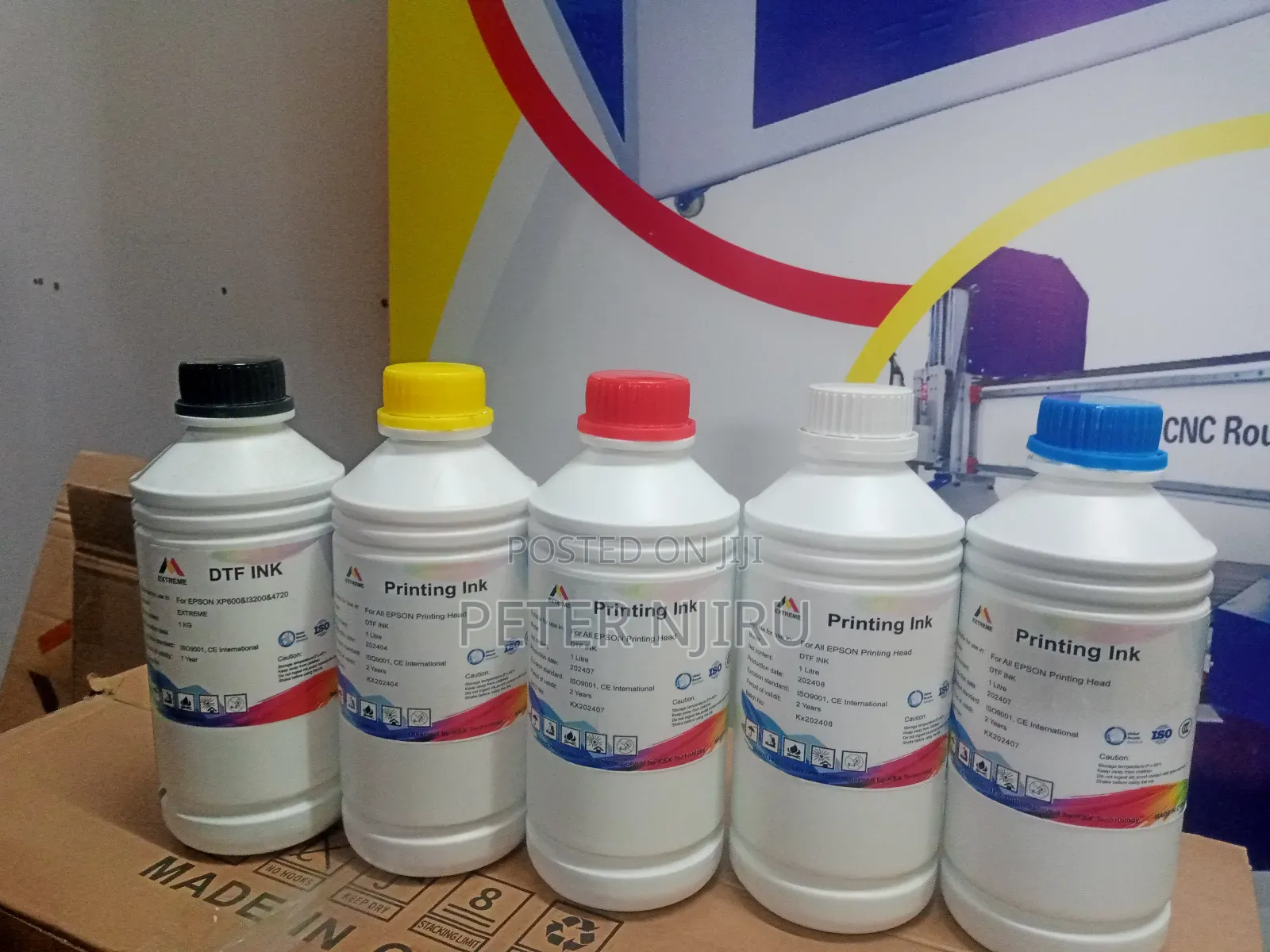DTF Printing Inks 1 Litre Suitable for All Epson Printheads