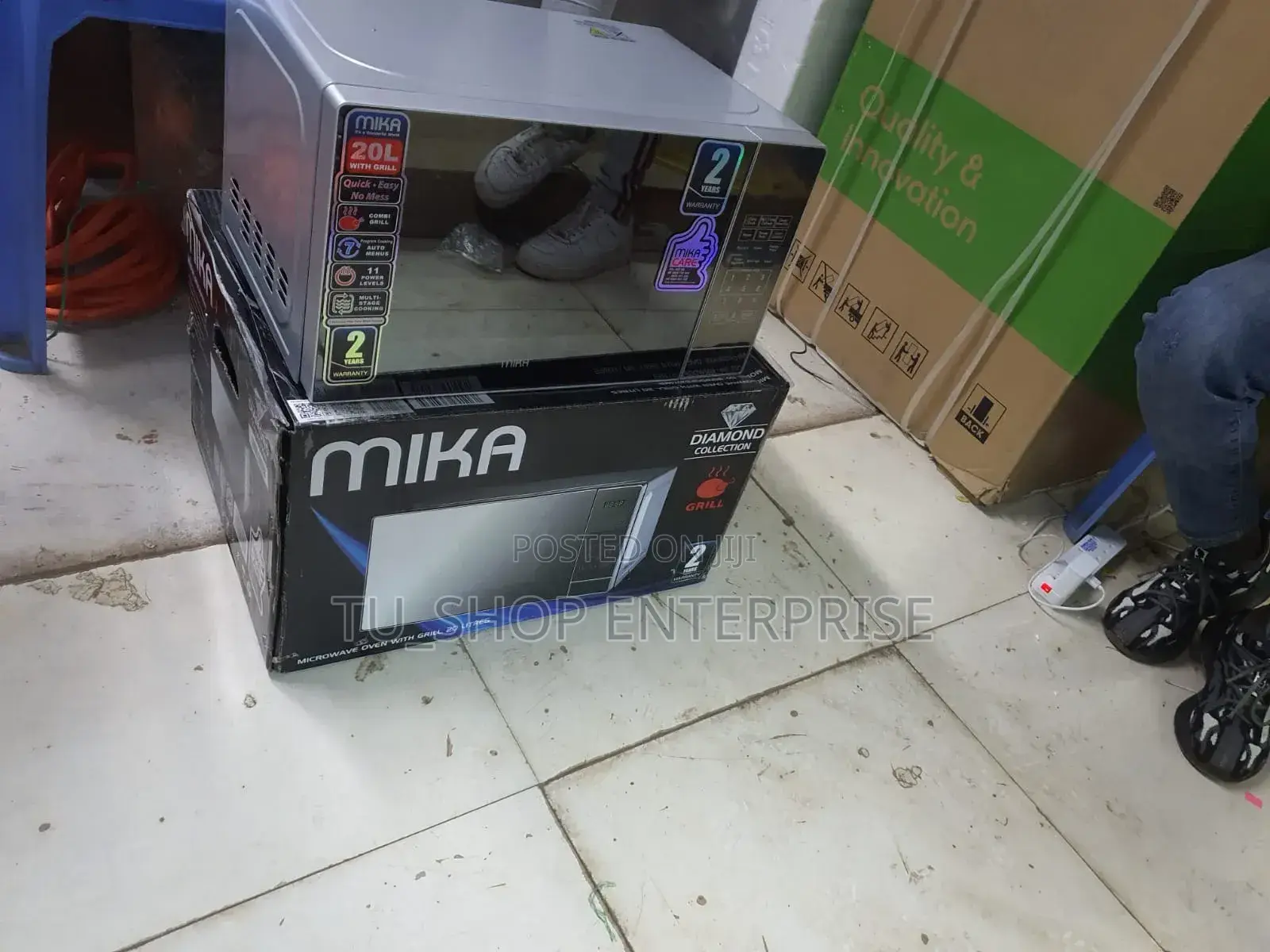 Microwave!!MIKA Oven, 20L, Digital, With Grill (Combi)Silver