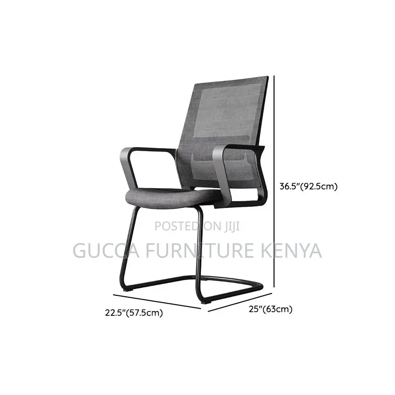 Office Chairs: Simple Ergonomic Mesh Guest Waiting Seat