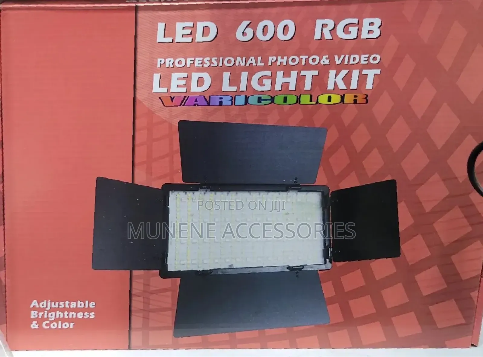Rechargable Led 600 RGB PRO Light Panel Photo Video KIT