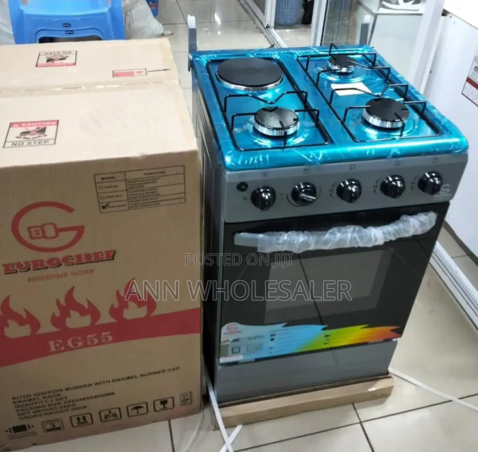 Eurochef 3+1 Jet Vulve Free Standing Cooker. At .