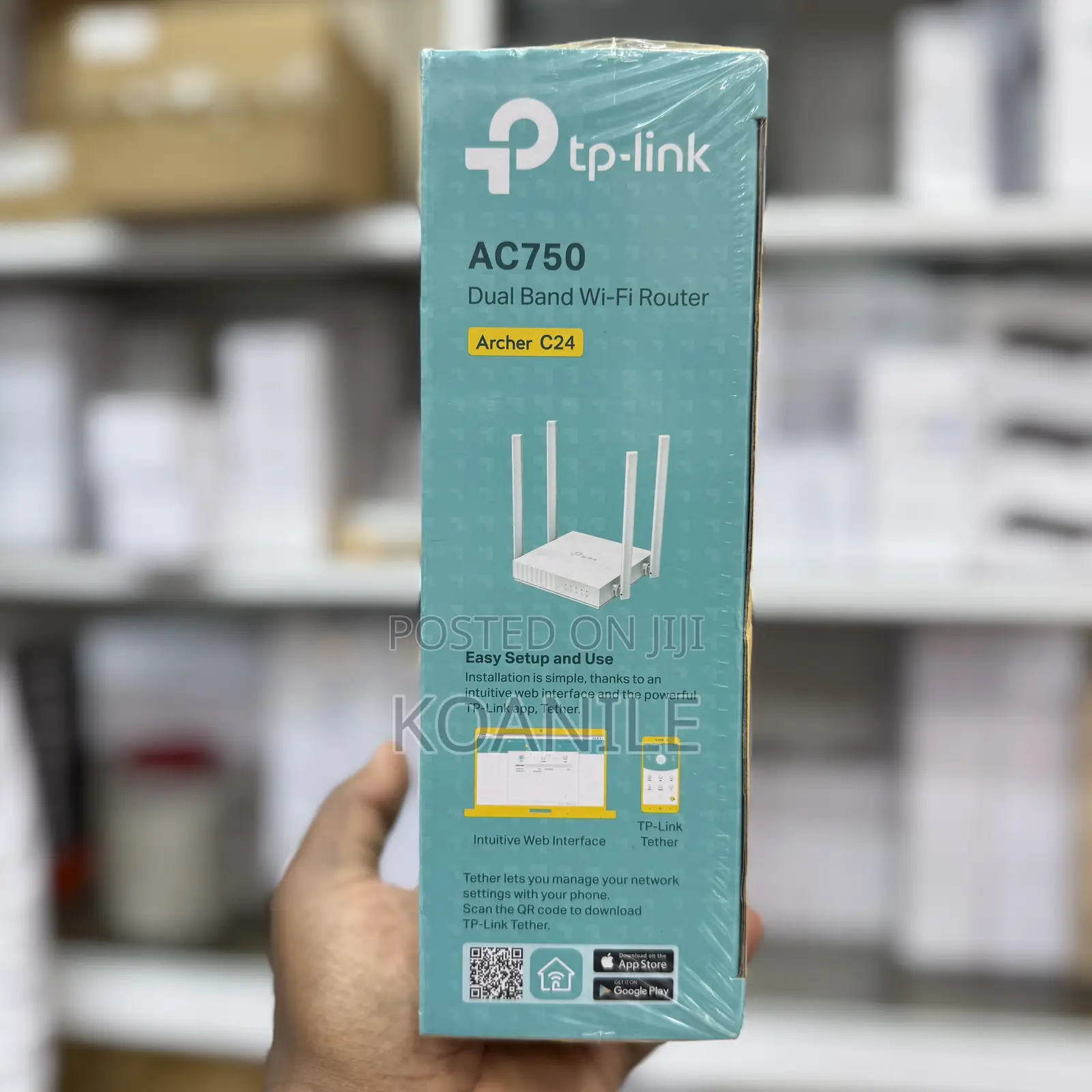 TP Link AC750 Dual Band Wi-Fi Router Archer C24