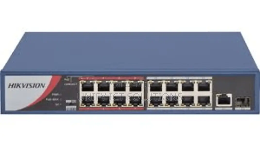 Hikvision DS-3E0318P-E 16 Port Unmanaged Poe Switch