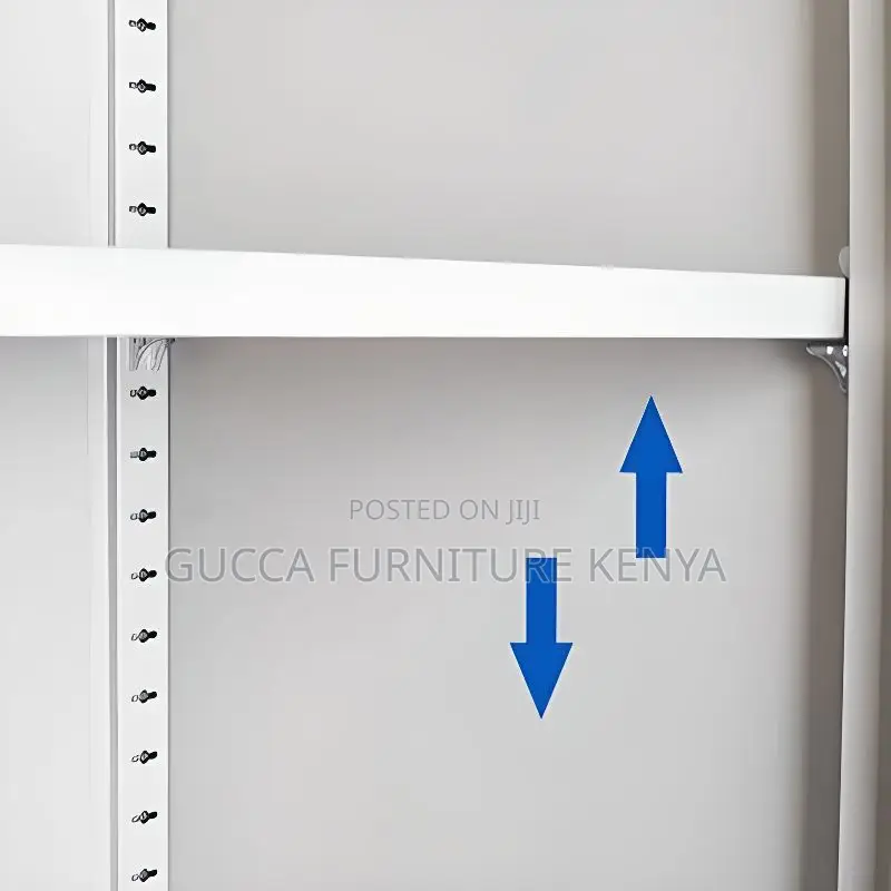 Cabinets:2-Glass Door Storage Cabinet With Changeable Shelf