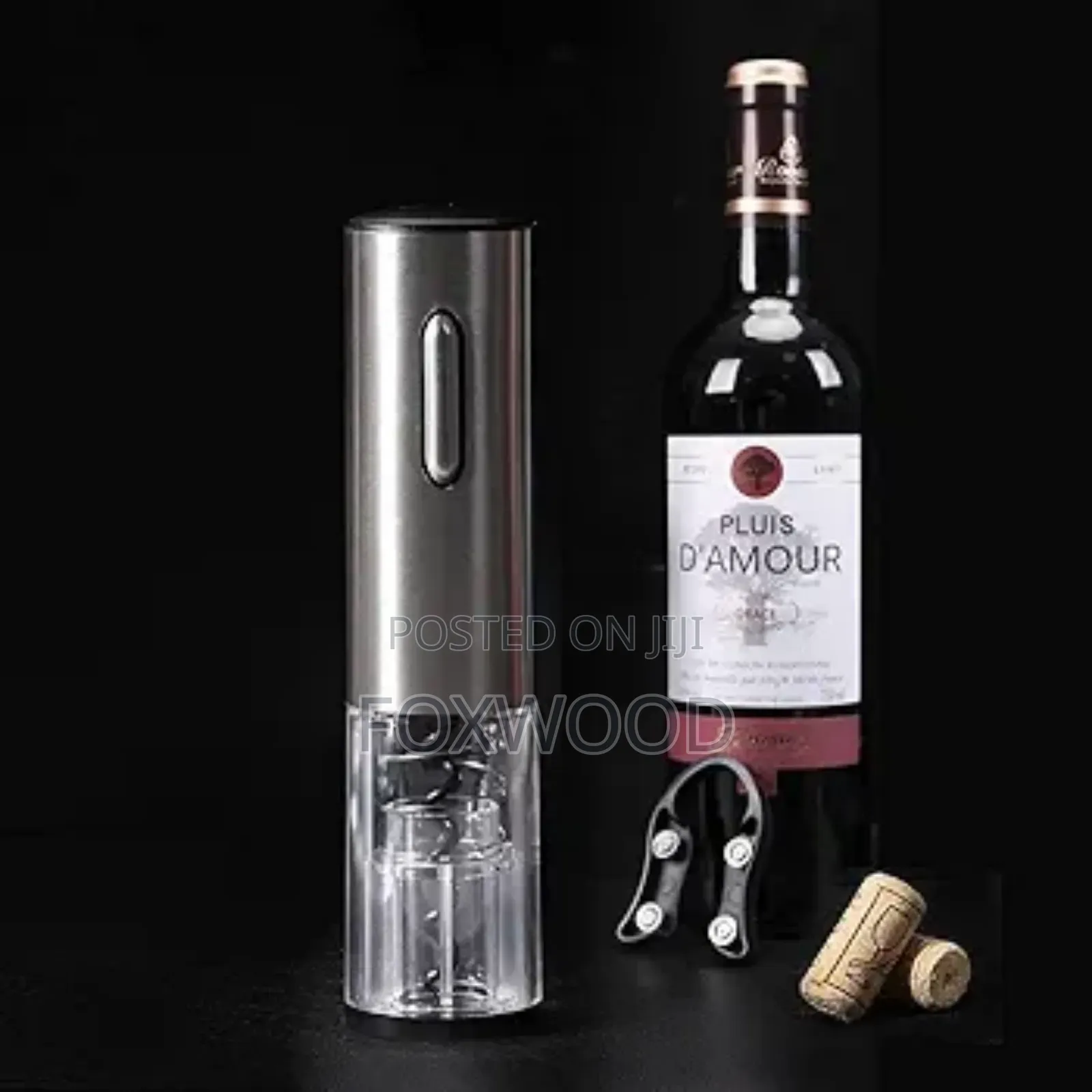*Electric Wine Bottle Opener With Foil Cutter