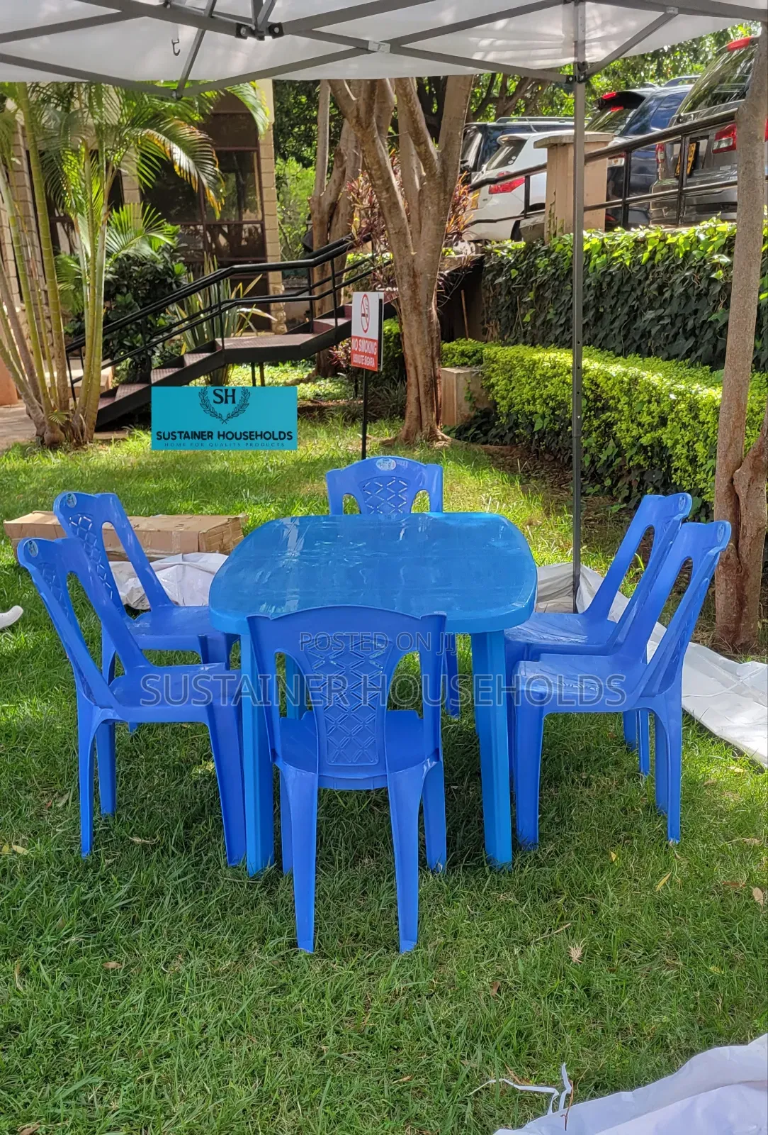 Meeting Room Plastic Chairs and a Table Set