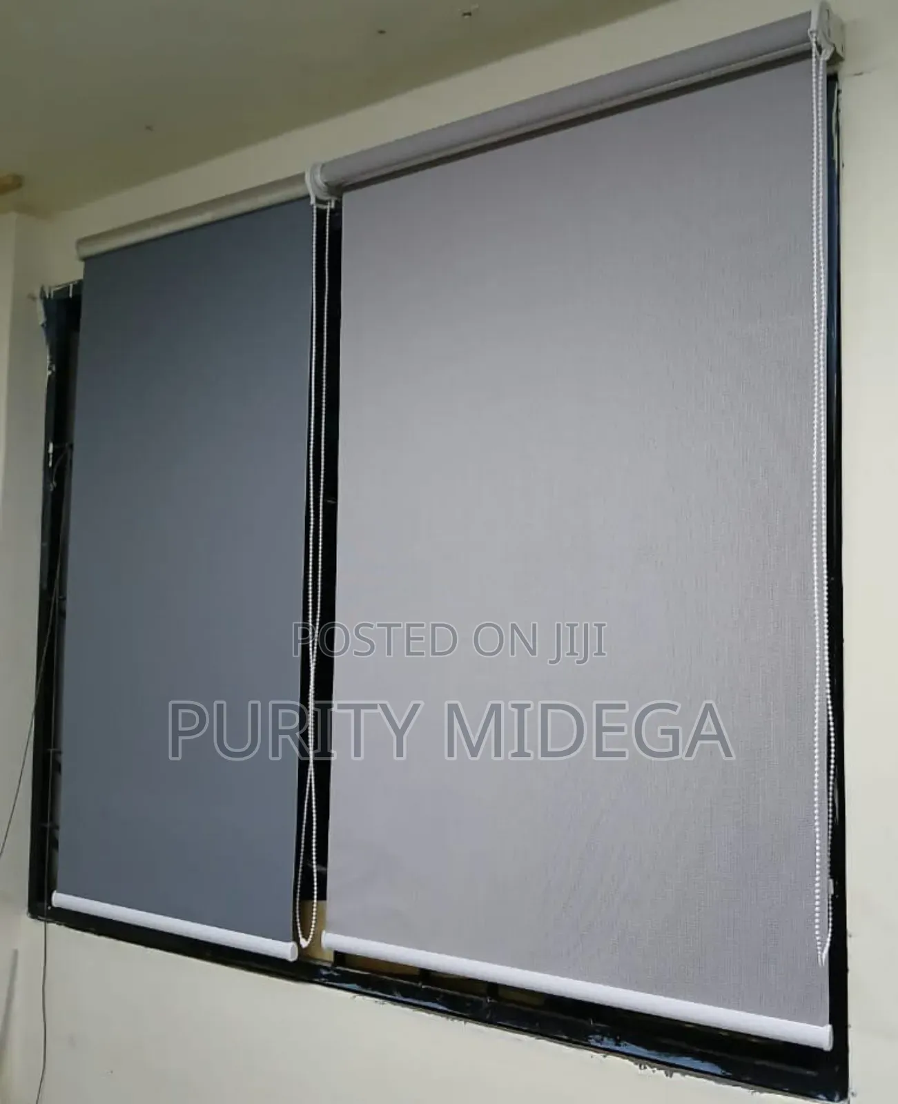 Grey Blackout Horizontal Blinds