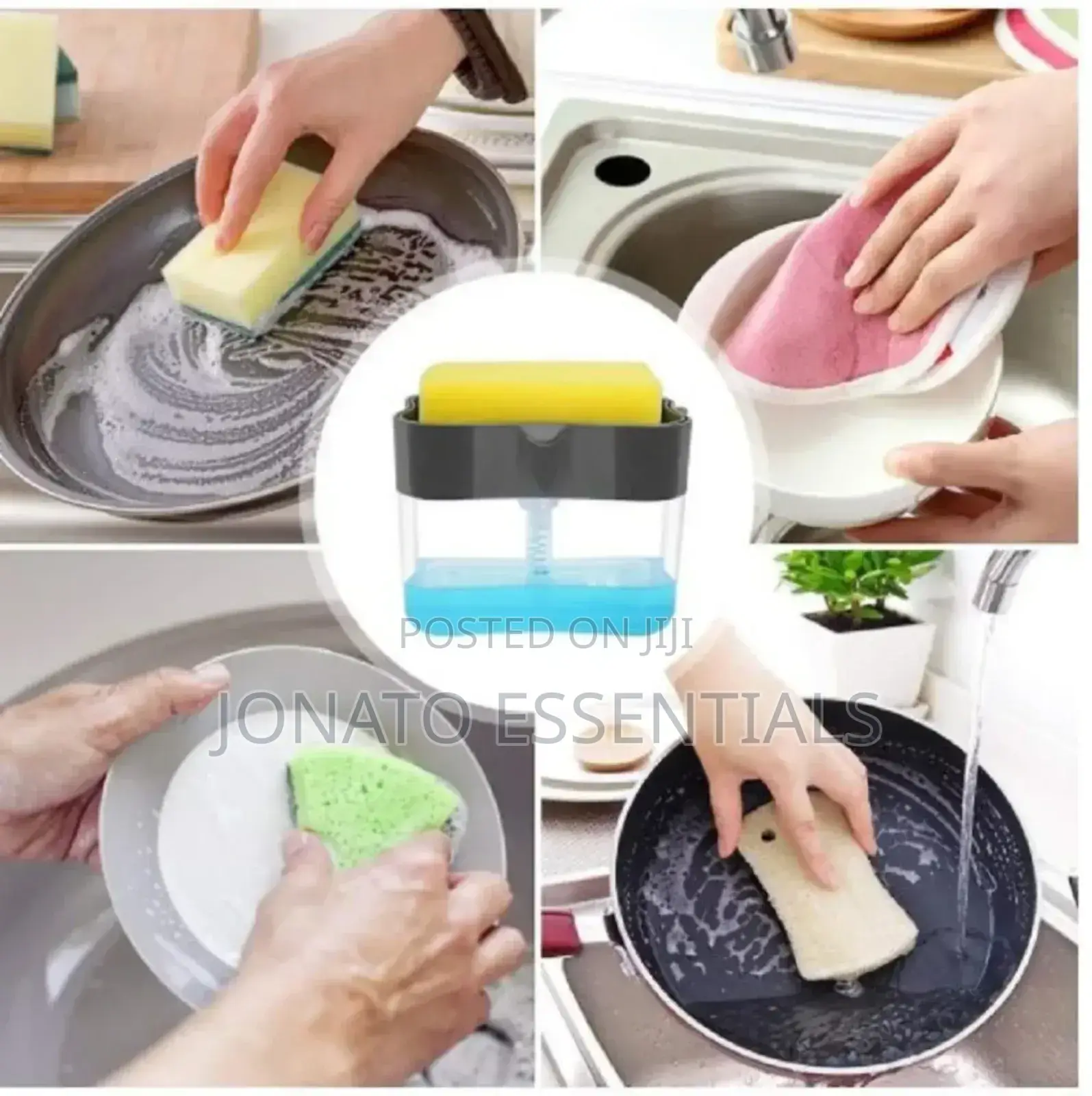 Dish Soap Dispenser and Sponge Holder