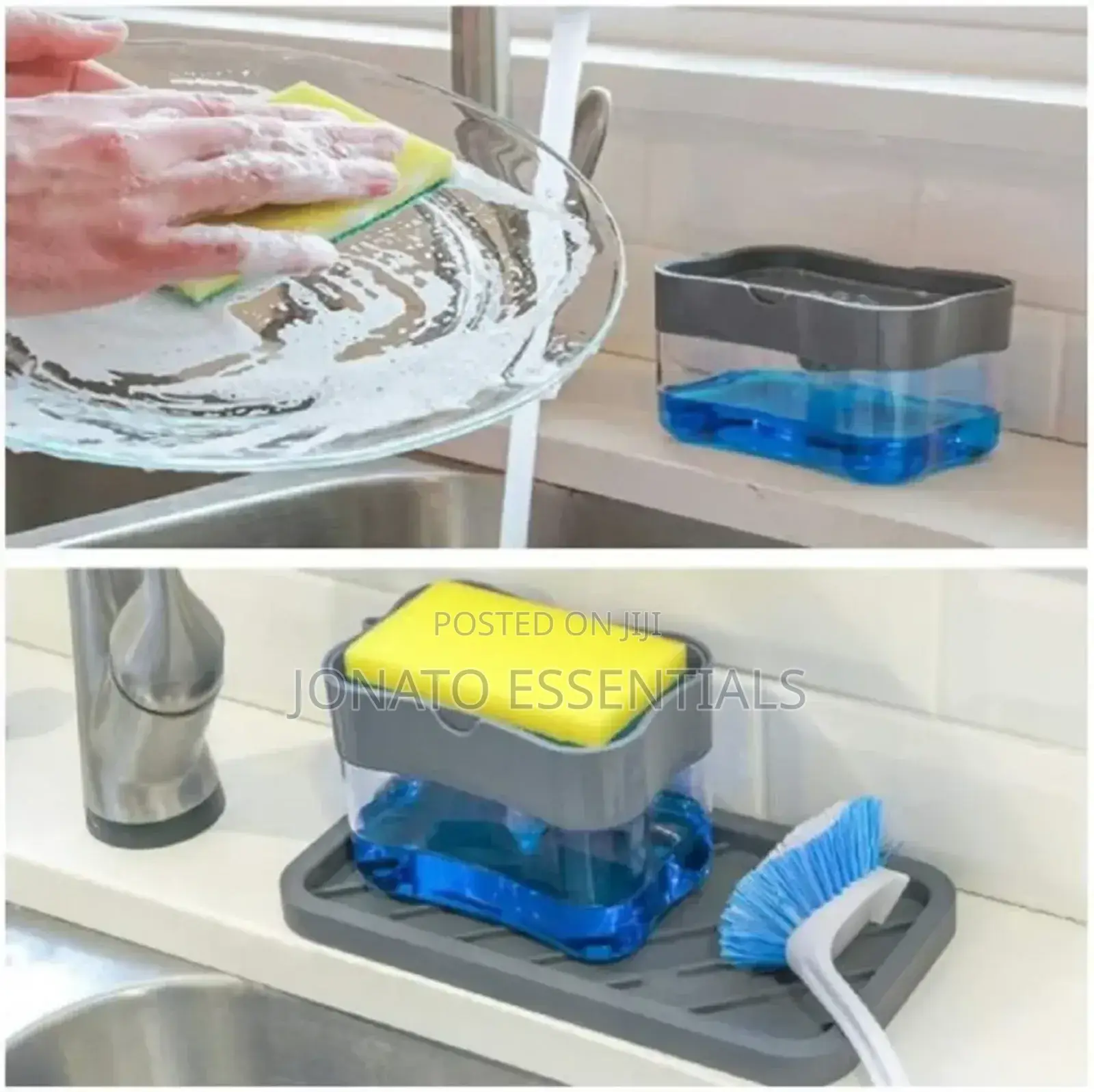 Dish Soap Dispenser and Sponge Holder