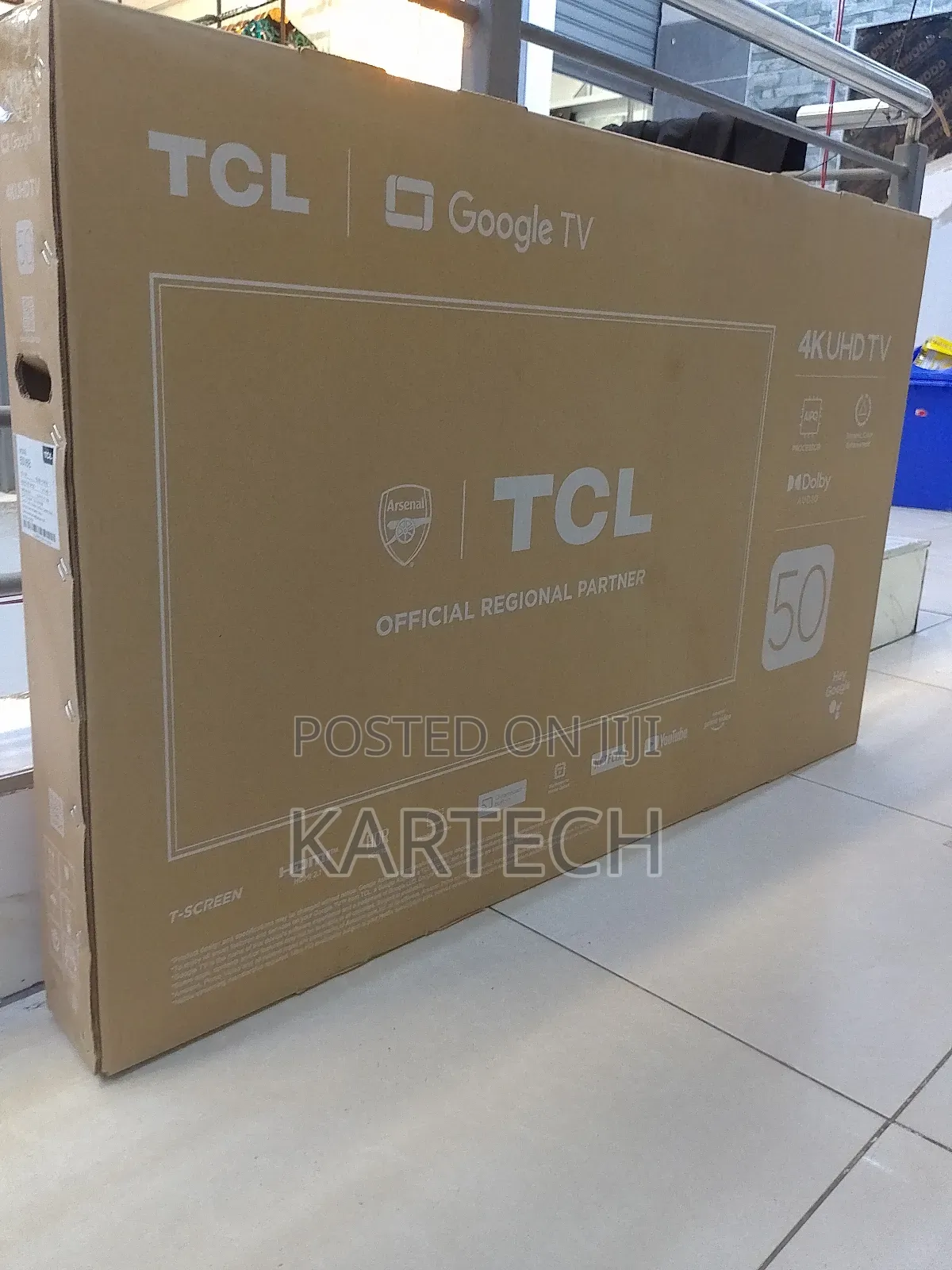 TCL 50 Inches Uhd Led 50p635 Smart Google Tv
