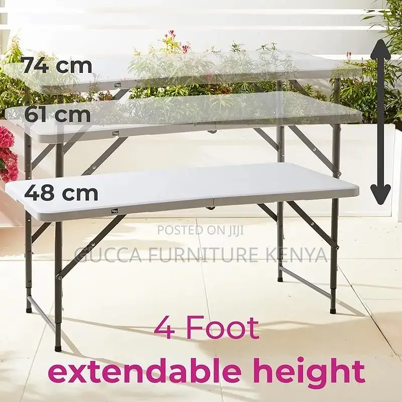 Dining Tables: Portable Fold Up Plastic Dining Table