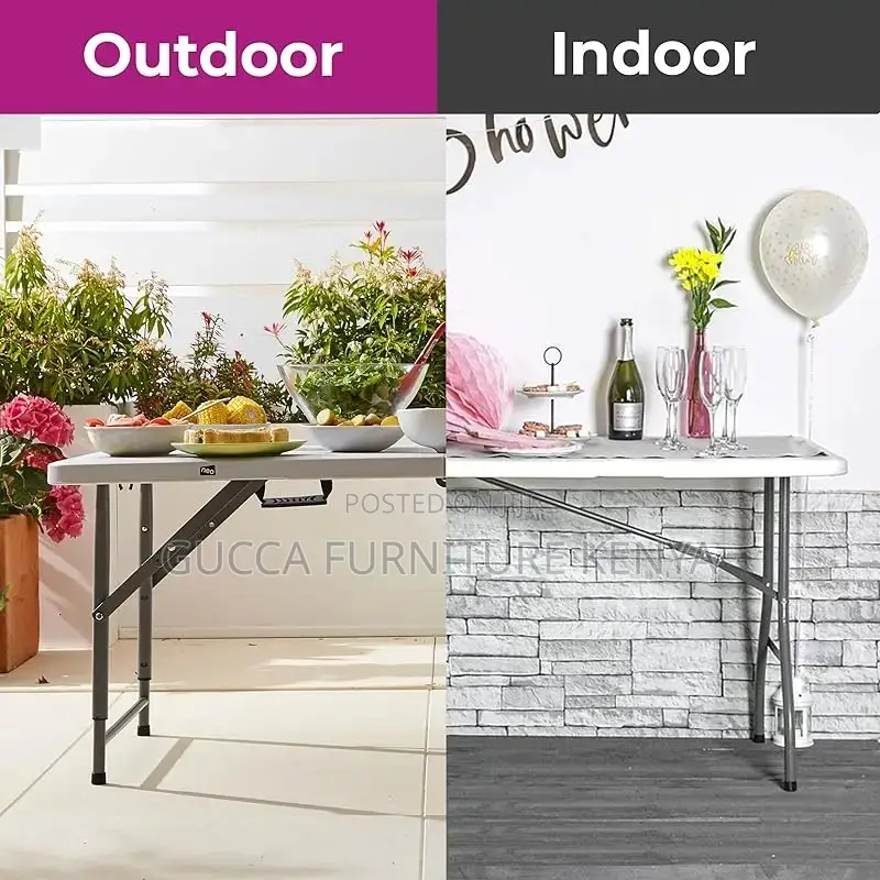 Dining Tables: Portable Fold Up Plastic Dining Table