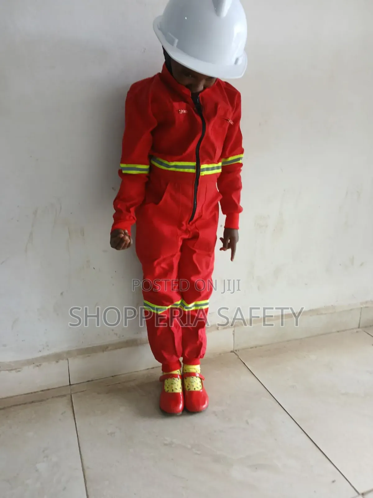 Kids Overall Reflective Red- Cbc Overall