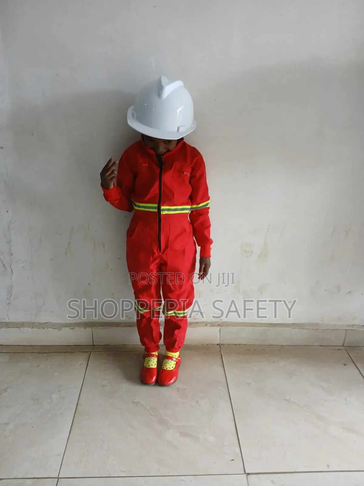 Kids Overall Reflective Red- Cbc Overall