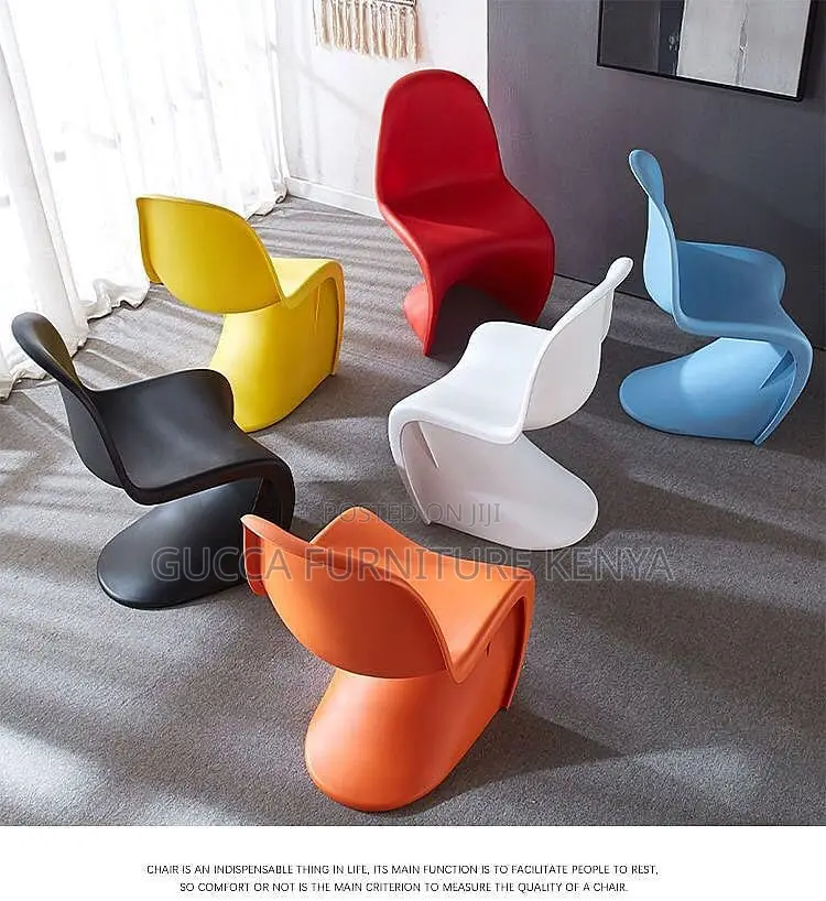 Home Chairs: Vitra Mid-Century Modern Panton Plastic Chair