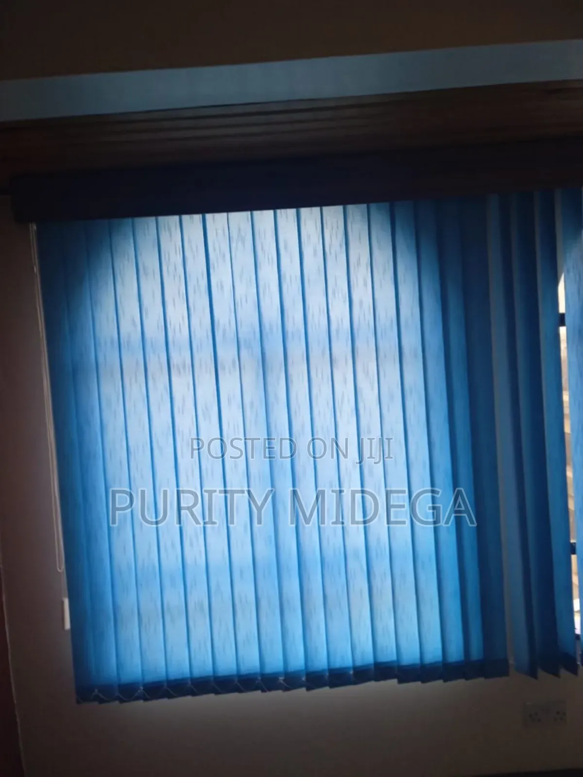 Blue Vertical Modern Blinds