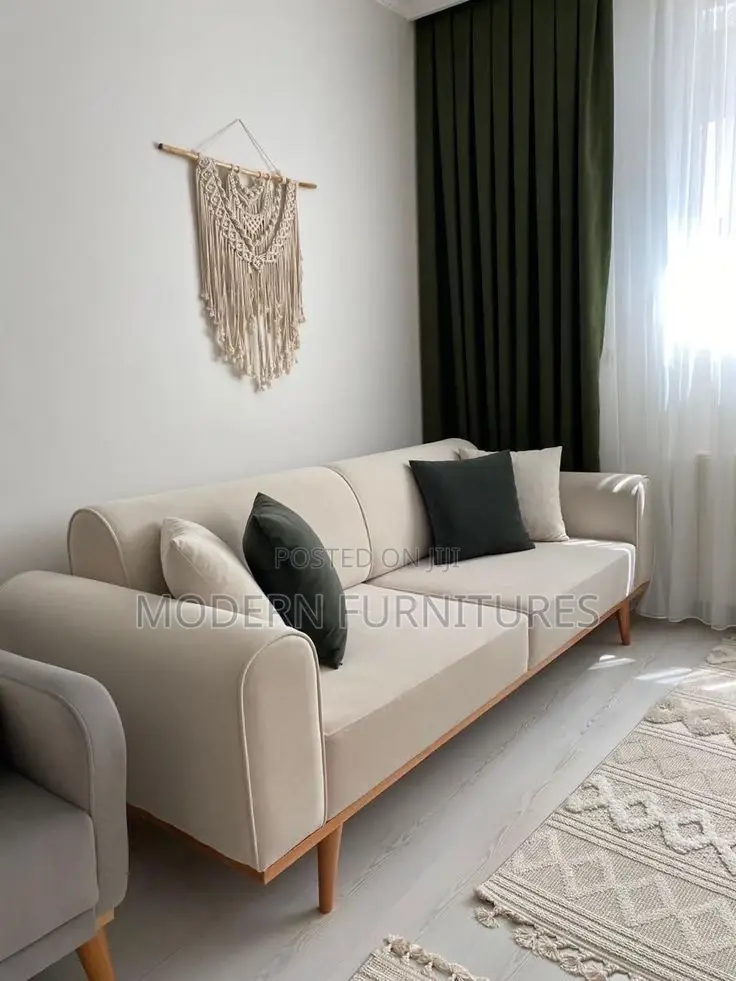 Classy Modern Arm Chair 3 Seater Sofa