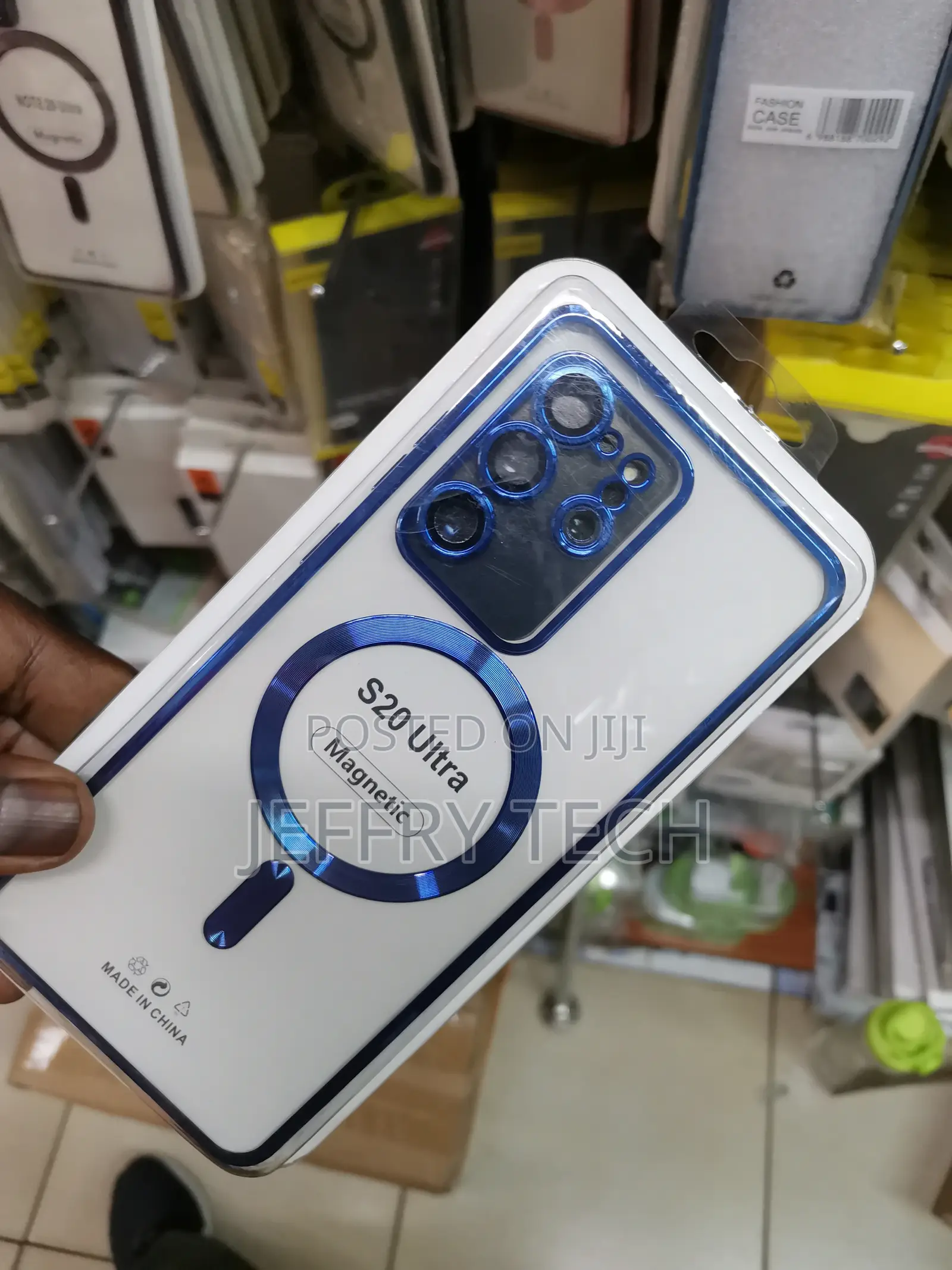 Samsung Galaxy S20 Ultra With Magsafe Blue Electroplated