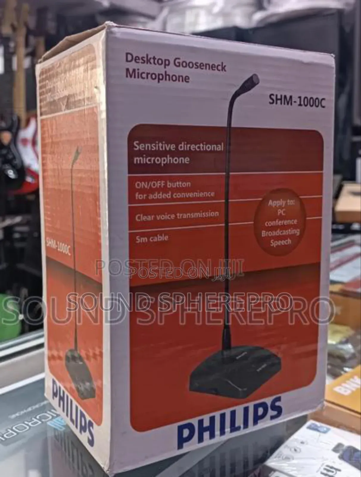 Philips SHM -1000C Wired Desktop Gooseneck Microphone