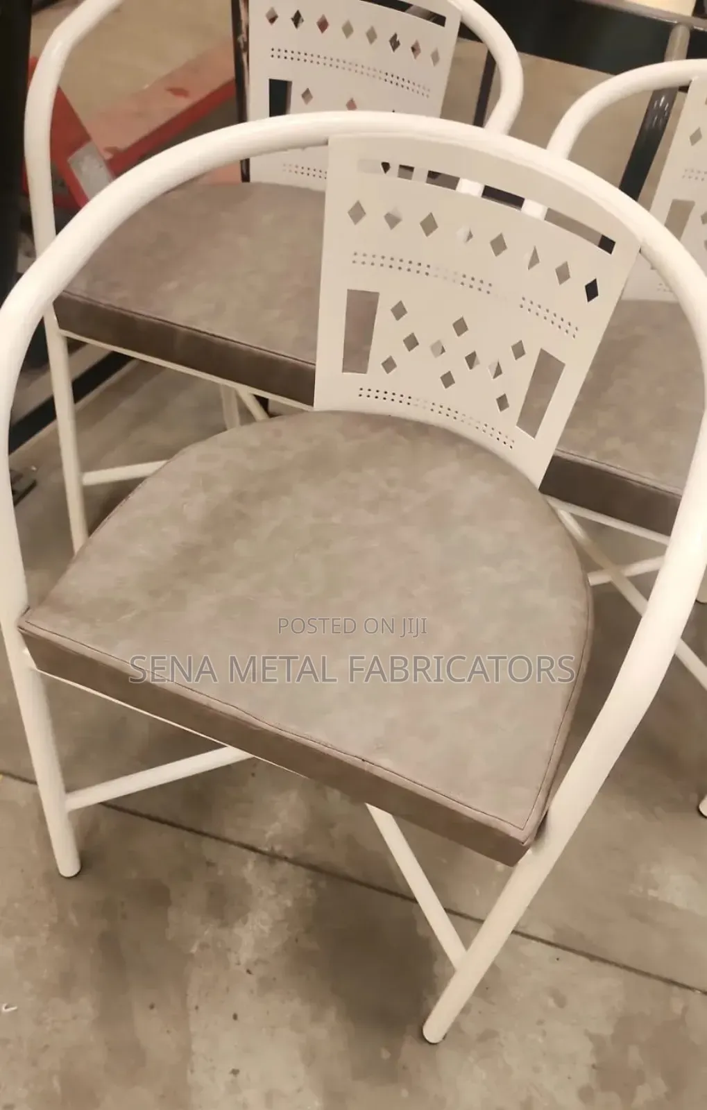 Colourful Restaurant Chairs With Powder-Coating Finish.