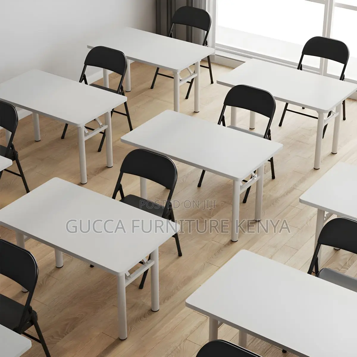 Office Chairs: Folding Armless Non-Adjustable Height Chair