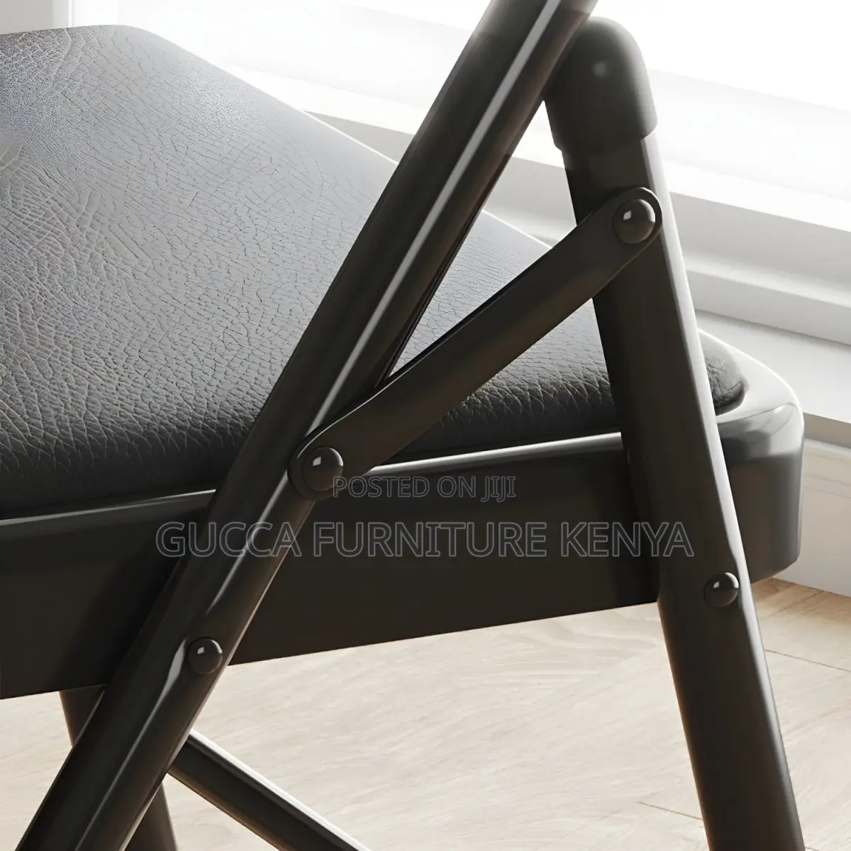 Office Chairs: Folding Armless Non-Adjustable Height Chair